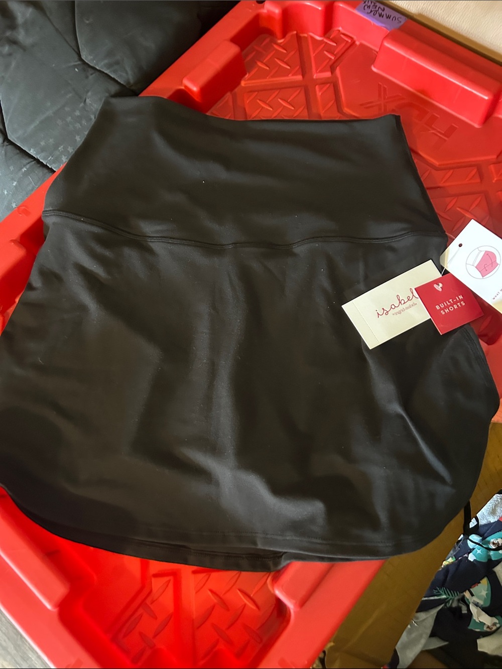 Ingrid & Isabel Black Mini Skirt with Built-In Shorts